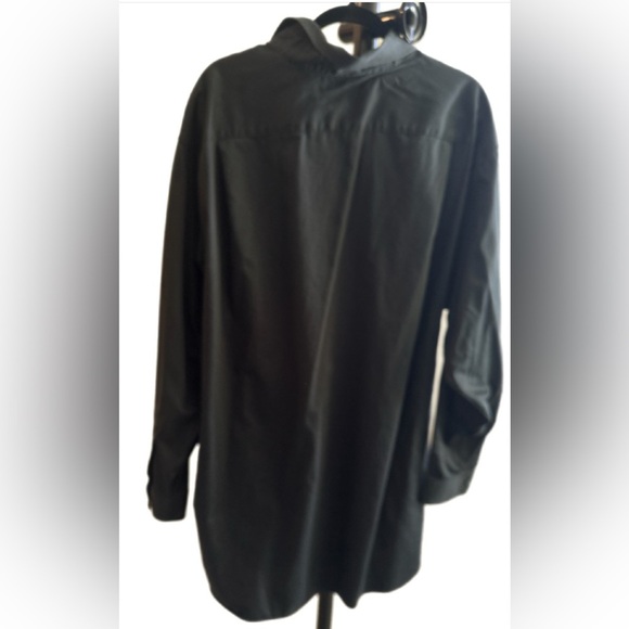 Michael by Michael Kors Men’s 18.5 36/37 Tall No Iron Black Button Up - Picture 2 of 8
